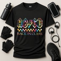 Girls Teachers Rock Back To School ABCD Back In Class Cooling Performance Crew T-Shirt