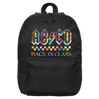 Girls Teachers Rock Back To School ABCD Back In Class 16 in Basic Backpack