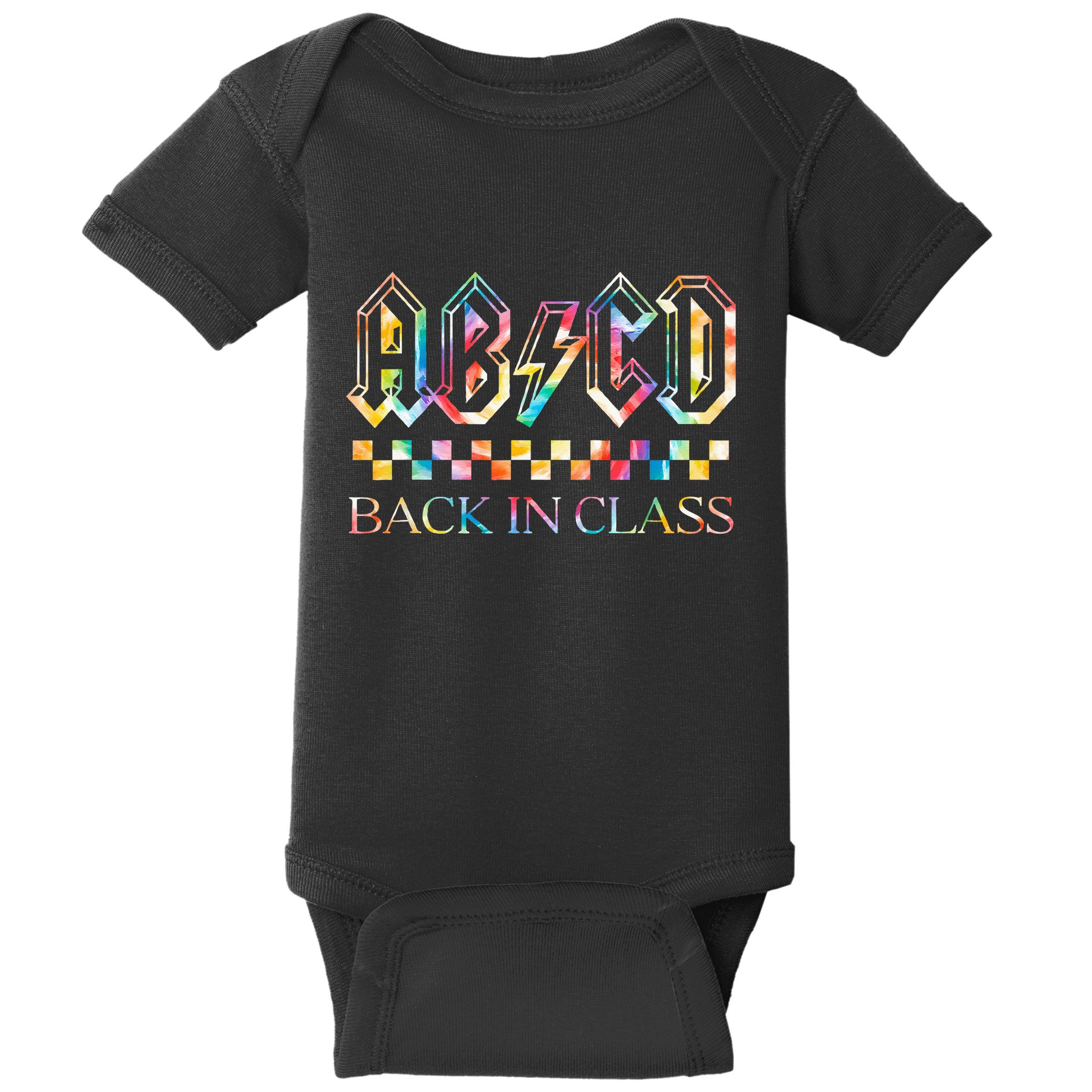 Girls Teachers Rock Back To School ABCD Back In Class Baby Bodysuit