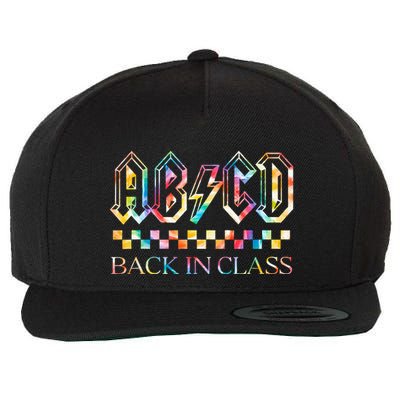 Girls Teachers Rock Back To School ABCD Back In Class Wool Snapback Cap