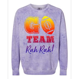 Go Team Rah Football Sarcastic Cheerleader Non Sports Fan Cool Gift Colorblast Crewneck Sweatshirt