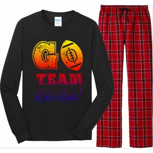 Go Team Rah Football Sarcastic Cheerleader Non Sports Fan Cool Gift Long Sleeve Pajama Set