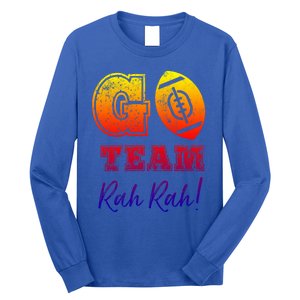 Go Team Rah Football Sarcastic Cheerleader Non Sports Fan Cool Gift Long Sleeve Shirt