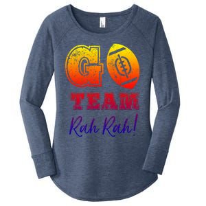 Go Team Rah Football Sarcastic Cheerleader Non Sports Fan Cool Gift Women's Perfect Tri Tunic Long Sleeve Shirt