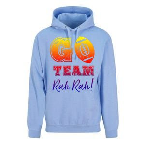 Go Team Rah Football Sarcastic Cheerleader Non Sports Fan Cool Gift Unisex Surf Hoodie