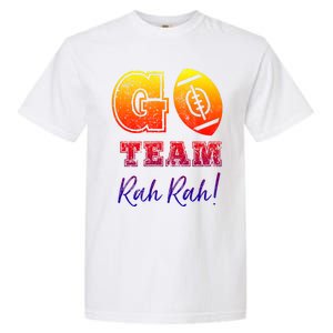 Go Team Rah Football Sarcastic Cheerleader Non Sports Fan Cool Gift Garment-Dyed Heavyweight T-Shirt