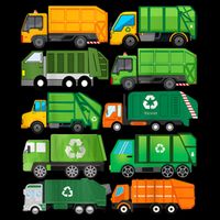 Garbage Truck Recycling Day Trash Waste Separation Birthday Cooling Performance Crew T-Shirt