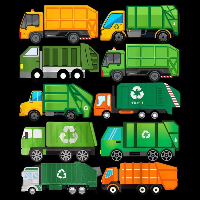 Garbage Truck Recycling Day Trash Waste Separation Birthday Cooling Performance Crew T-Shirt