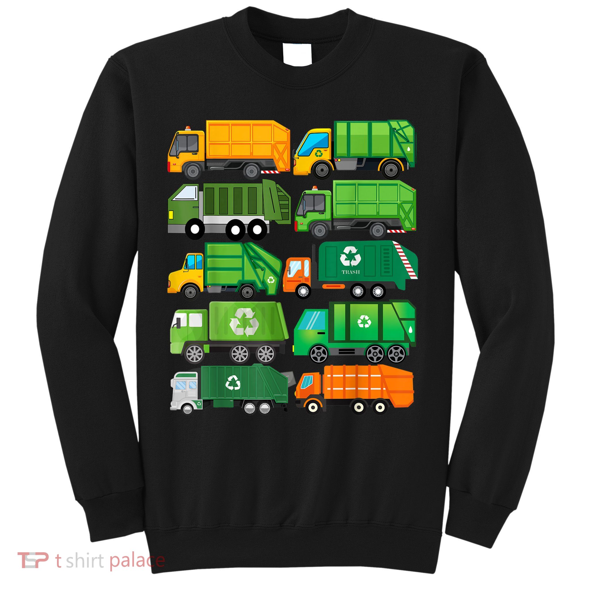 Garbage Truck Recycling Day Trash Waste Separation Birthday Sweatshirt