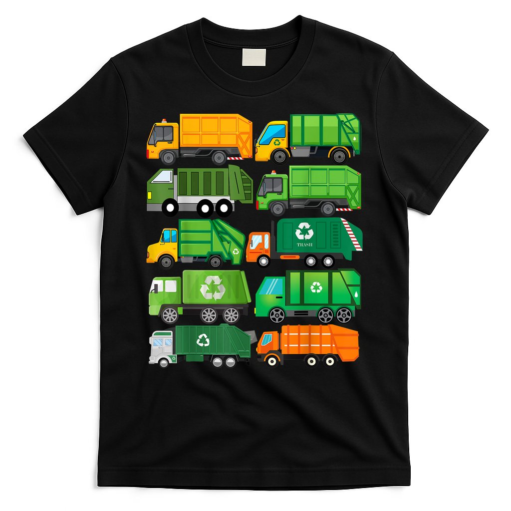 Garbage Truck Recycling Day Trash Waste Separation Birthday T-Shirt