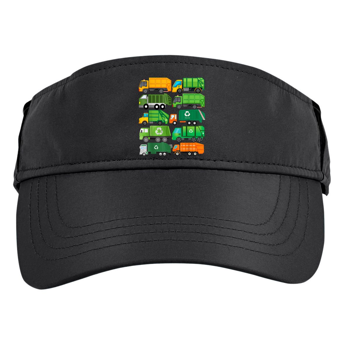 Garbage Truck Recycling Day Trash Waste Separation Birthday Adult Drive Performance Visor