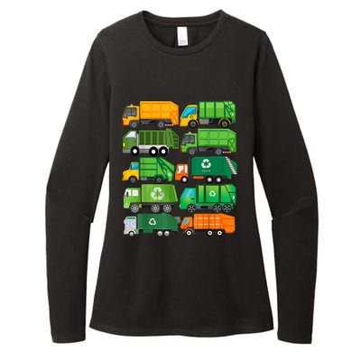 Garbage Truck Recycling Day Trash Waste Separation Birthday Womens CVC Long Sleeve Shirt