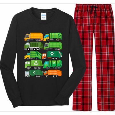 Garbage Truck Recycling Day Trash Waste Separation Birthday Long Sleeve Pajama Set