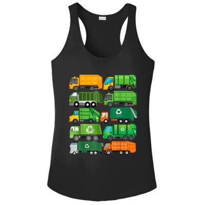 Garbage Truck Recycling Day Trash Waste Separation Birthday Ladies PosiCharge Competitor Racerback Tank