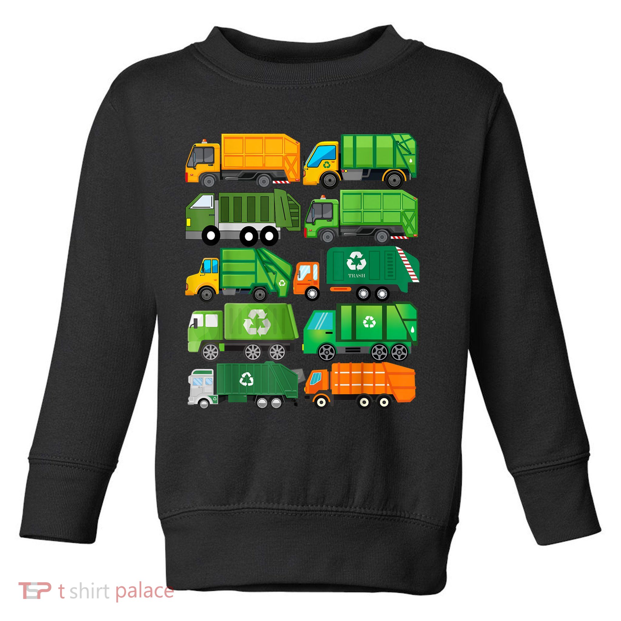 Garbage Truck Recycling Day Trash Waste Separation Birthday Toddler Sweatshirt