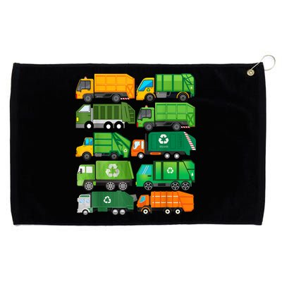 Garbage Truck Recycling Day Trash Waste Separation Birthday Grommeted Golf Towel