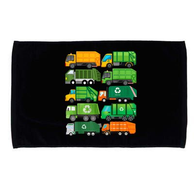 Garbage Truck Recycling Day Trash Waste Separation Birthday Microfiber Hand Towel