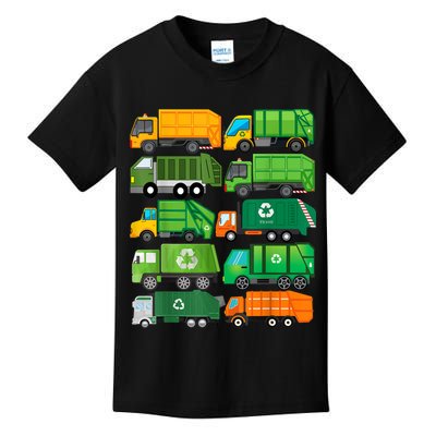 Garbage Truck Recycling Day Trash Waste Separation Birthday Kids T-Shirt