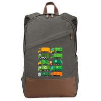 Garbage Truck Recycling Day Trash Waste Separation Birthday Cotton Canvas Backpack