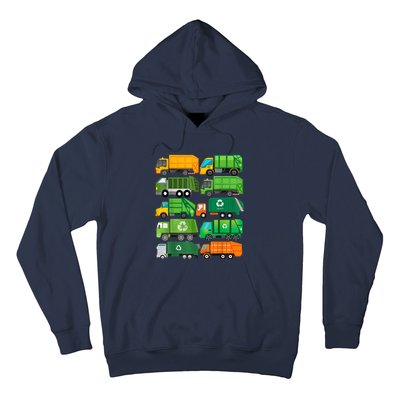 Garbage Truck Recycling Day Trash Waste Separation Birthday Hoodie