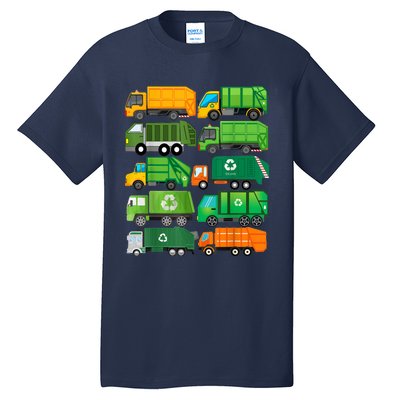 Garbage Truck Recycling Day Trash Waste Separation Birthday Tall T-Shirt