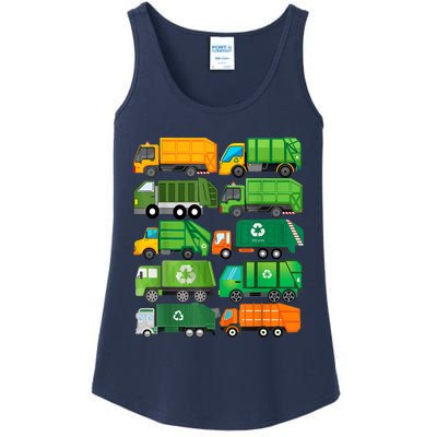 Garbage Truck Recycling Day Trash Waste Separation Birthday Ladies Essential Tank