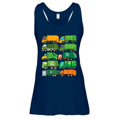 Garbage Truck Recycling Day Trash Waste Separation Birthday Ladies Essential Flowy Tank