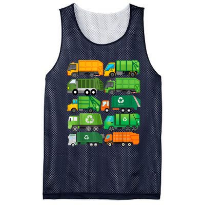 Garbage Truck Recycling Day Trash Waste Separation Birthday Mesh Reversible Basketball Jersey Tank