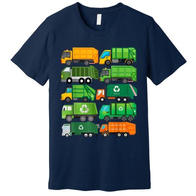 Garbage Truck Recycling Day Trash Waste Separation Birthday Premium T-Shirt