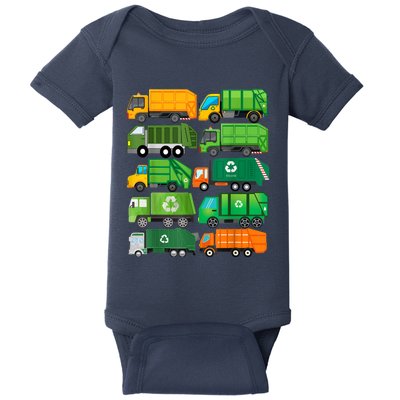 Garbage Truck Recycling Day Trash Waste Separation Birthday Baby Bodysuit