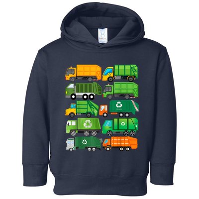 Garbage Truck Recycling Day Trash Waste Separation Birthday Toddler Hoodie