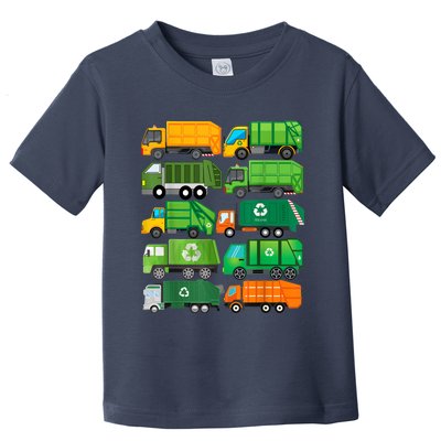 Garbage Truck Recycling Day Trash Waste Separation Birthday Toddler T-Shirt