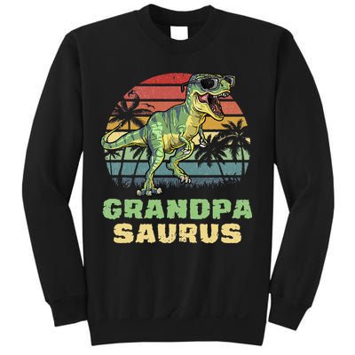 Grandpasaurus T Rex Dinosaur Grandpa Saurus Family Matching Sweatshirt