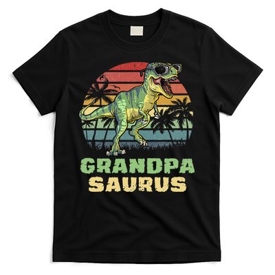 Grandpasaurus T Rex Dinosaur Grandpa Saurus Family Matching T-Shirt
