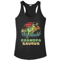 Grandpasaurus T Rex Dinosaur Grandpa Saurus Family Matching Ladies PosiCharge Competitor Racerback Tank