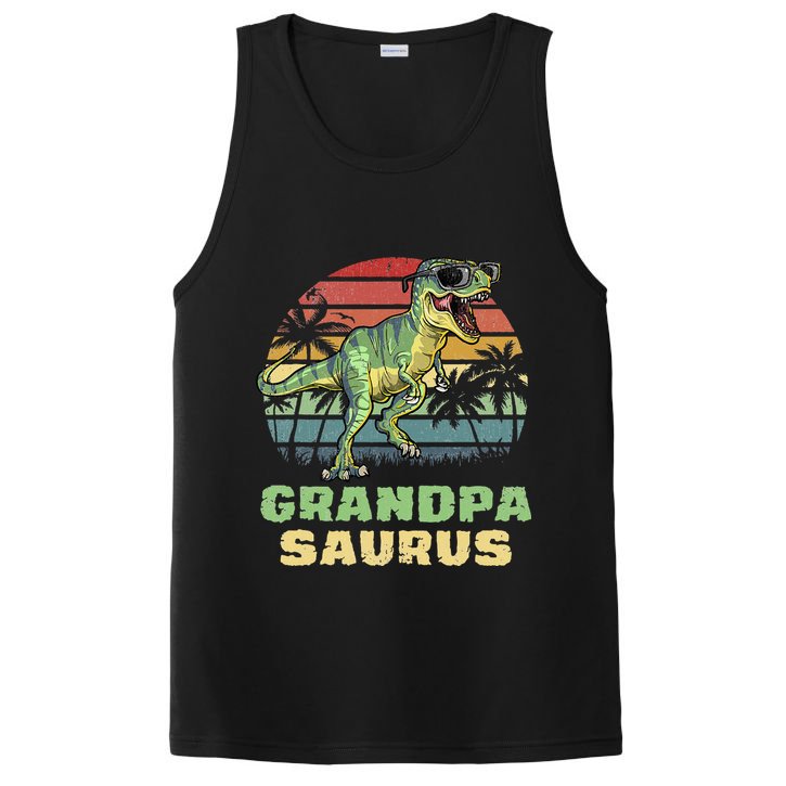 Grandpasaurus T Rex Dinosaur Grandpa Saurus Family Matching PosiCharge Competitor Tank