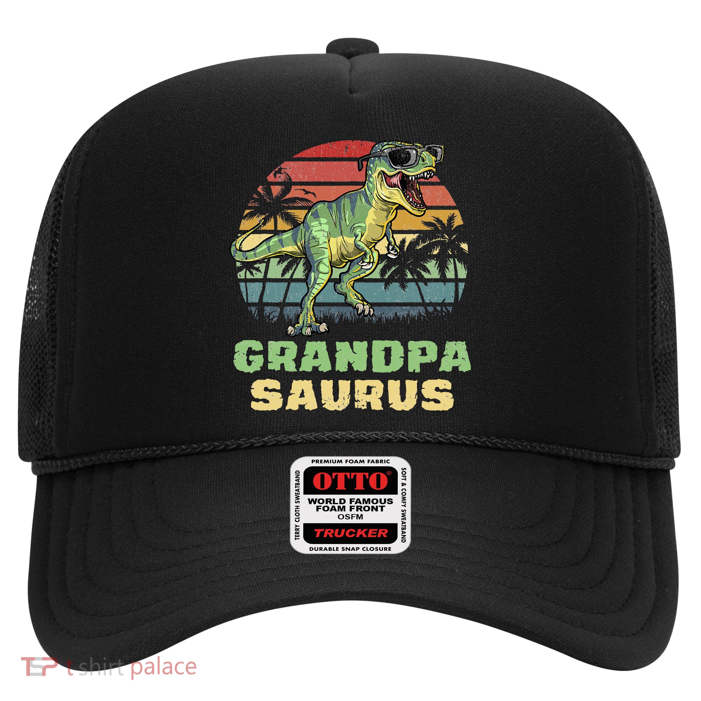 Grandpasaurus T Rex Dinosaur Grandpa Saurus Family Matching Trucker Hat