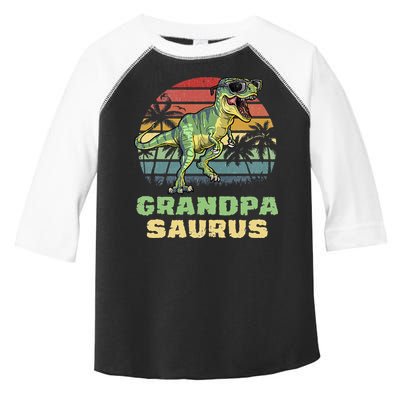 Grandpasaurus T Rex Dinosaur Grandpa Saurus Family Matching Toddler Fine Jersey T-Shirt