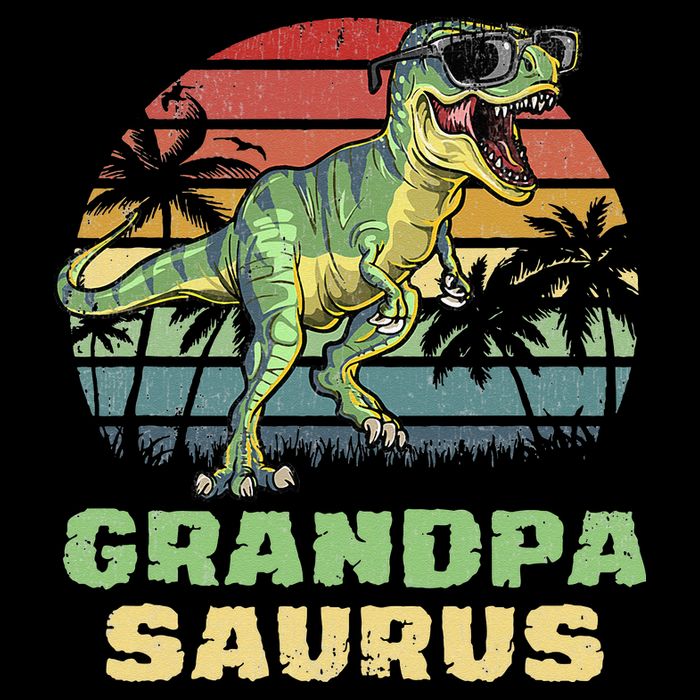Grandpasaurus T Rex Dinosaur Grandpa Saurus Family Matching Wool Snapback Cap