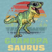 Grandpasaurus T Rex Dinosaur Grandpa Saurus Family Matching Sueded Cloud Jersey T-Shirt