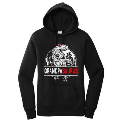 Grandpasaurus T rex Dinosaur Grandpa Saurus Family Matching Women's Pullover Hoodie