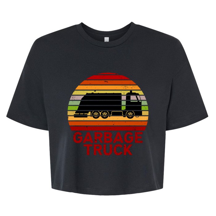 Garbage Truck Retro Bella+Canvas Jersey Crop Tee