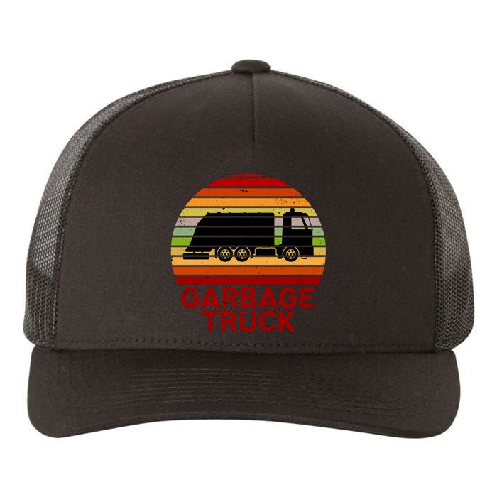 Garbage Truck Retro Yupoong Adult 5-Panel Trucker Hat