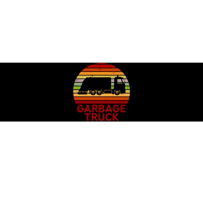 Garbage Truck Retro Bumper Sticker