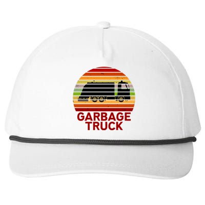 Garbage Truck Retro Snapback Five-Panel Rope Hat