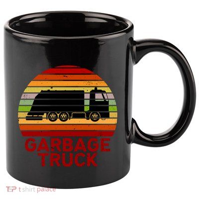 Garbage Truck Retro 11oz C Handle Ceramic Mug