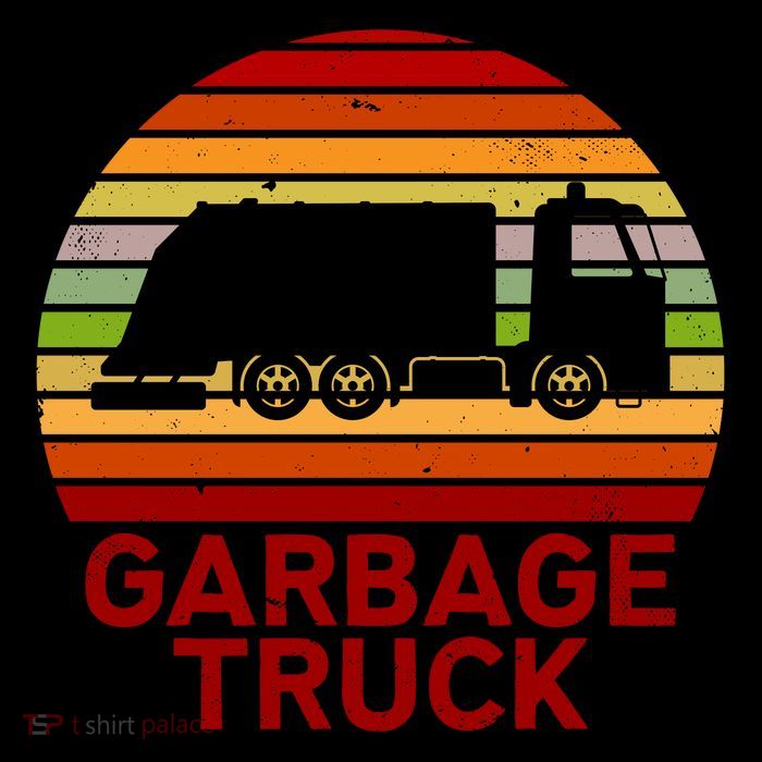 Garbage Truck Retro 16 in Basic Backpack