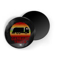 Garbage Truck Retro Magnet