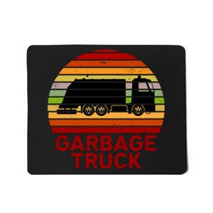 Garbage Truck Retro Mousepad