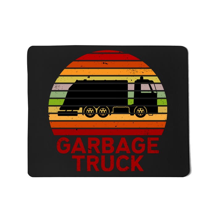 Garbage Truck Retro Mousepad